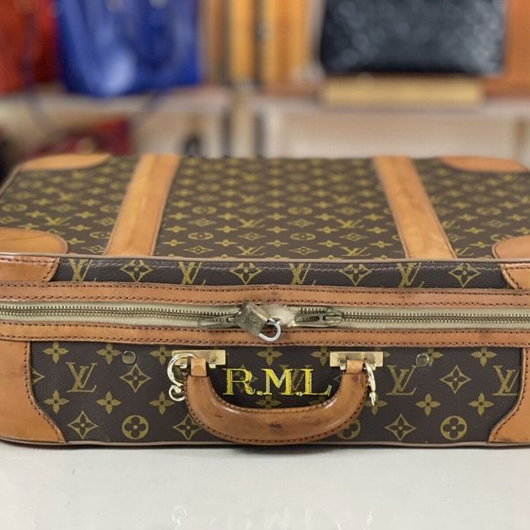 LOUIS VUITTON Vintage 19" Compact Travel Carryon Suitcase Duffle Carryall Bag - Picture 5 of 16